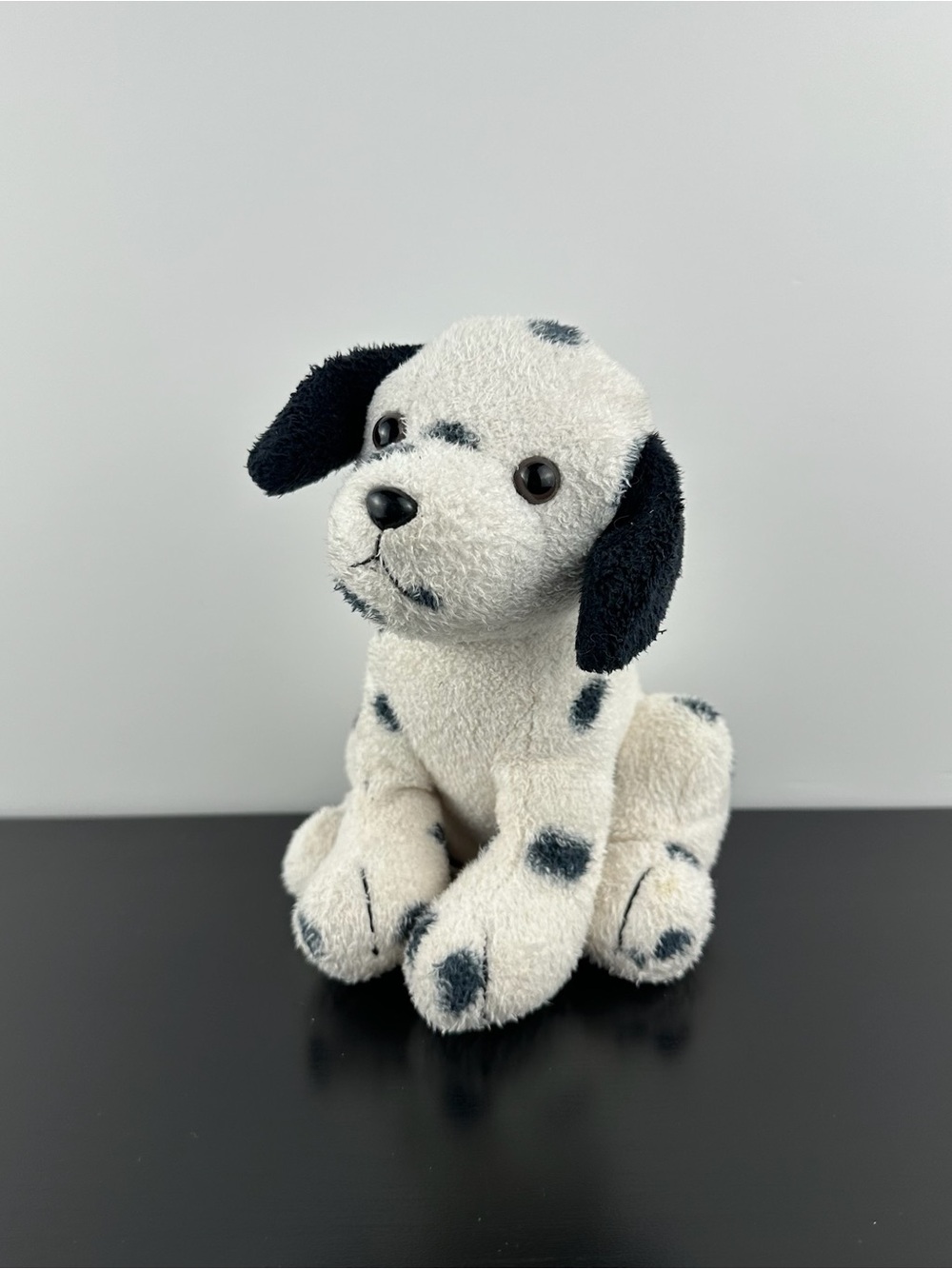 Russ Berrie Luv Pets Dottie Dalmatian Puppy Dog 6” White Black Plush Luv Pet